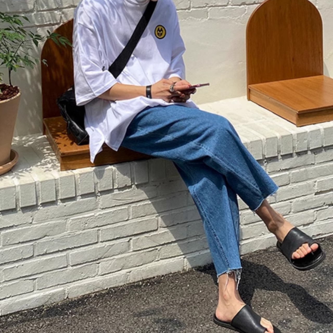 カットオフルーズデニム　0656