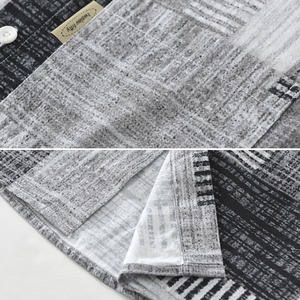 【M-3XL】Square Print Short Sleeve Shirt / スクエア プリント 半袖 シャツ