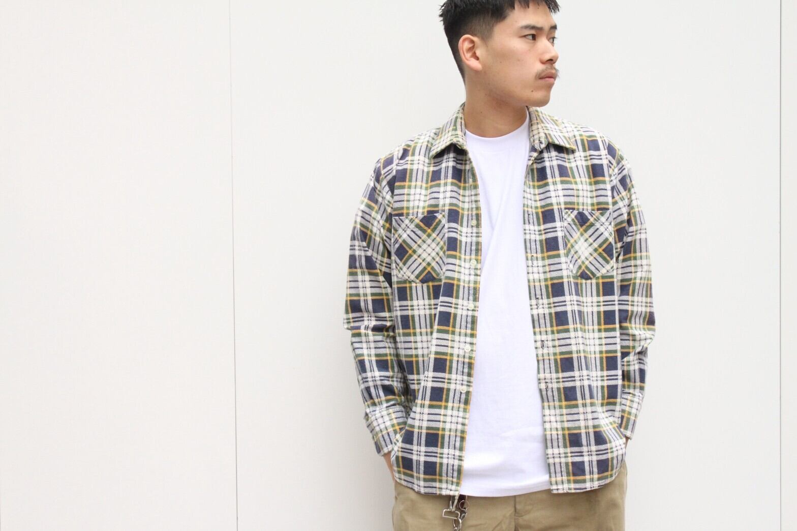 ~80s Dickies Print Flannel Shirt