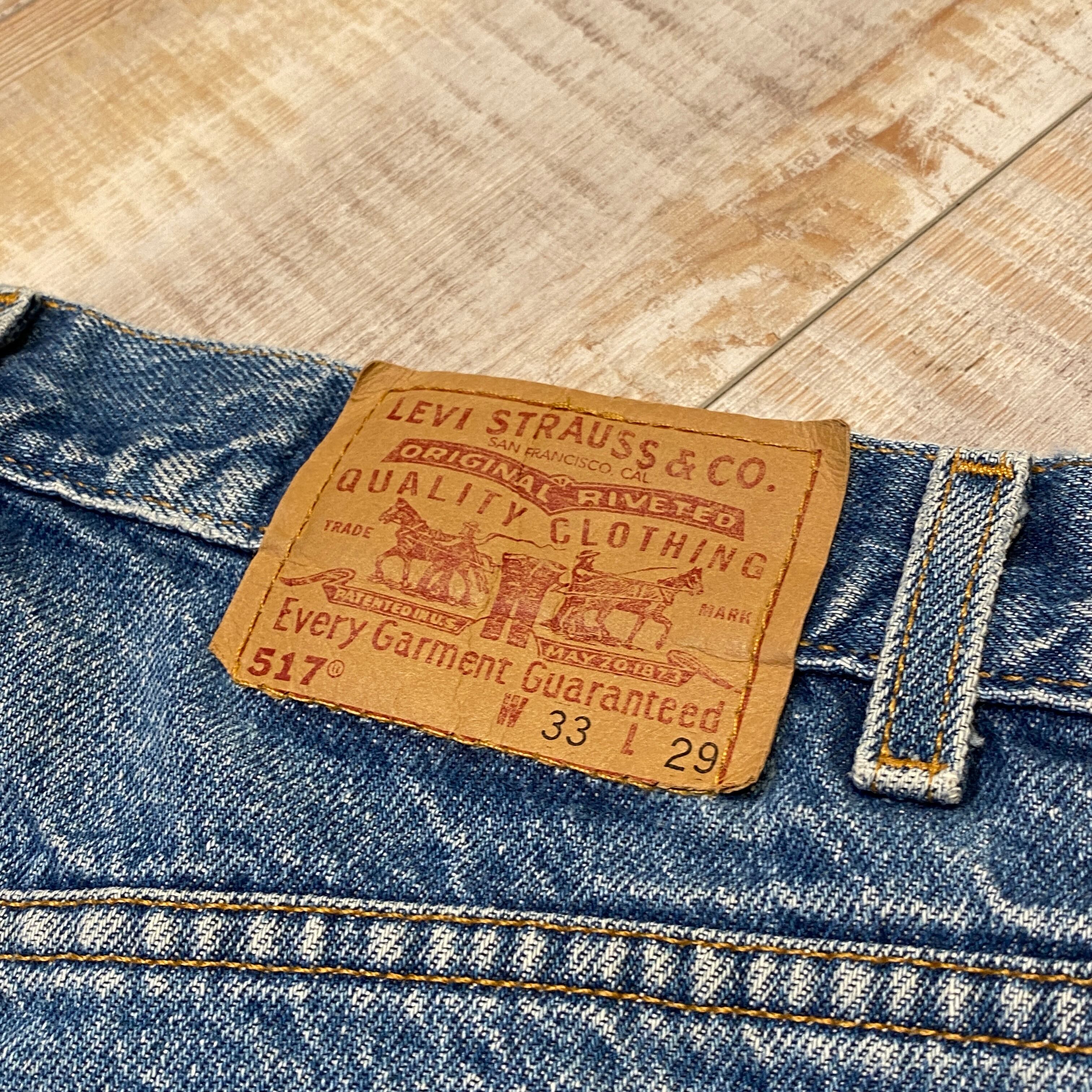 Levi's 517 フレア デニム ジーンズ 色落ち  00s