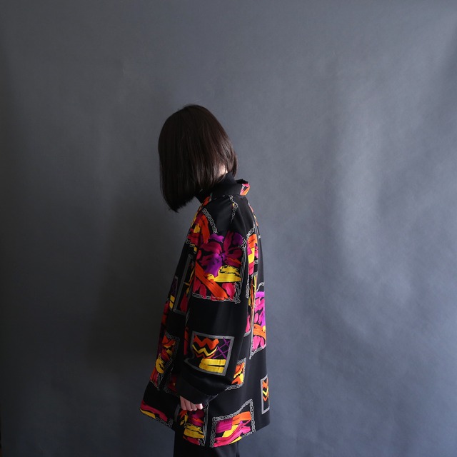 art paint pattern 1b over size mode easy tailored jacket