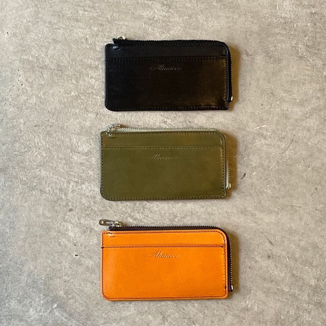 栃木レザー】本革L字ファスナーフラグメントケース〈Leather Fragment