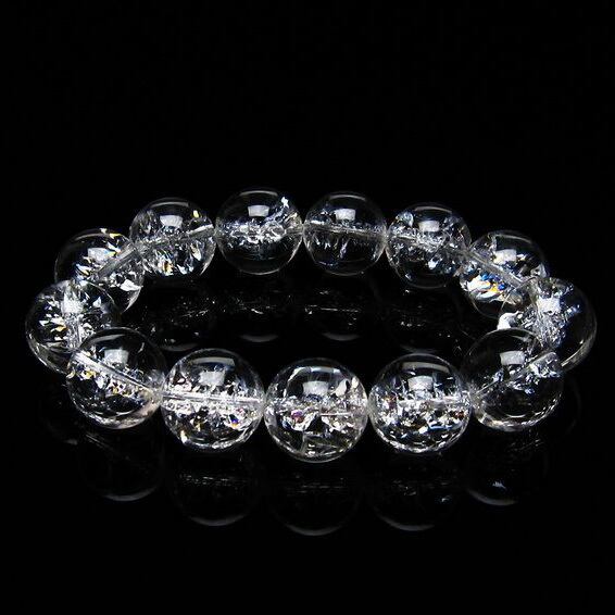 アイリスクォーツ 水晶 ブレスレット 18mm  おまかせ便 111-20244