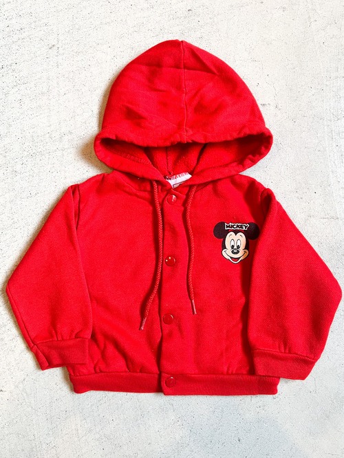【70cm】VINTAGE 80's ディズニー スウェットカーデ【b216】