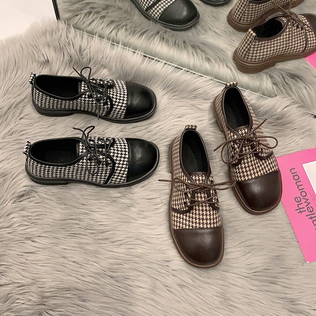 レザースタイルスプリングレッドレース 靴 シューズ 春物 ラウンドトー 部族の婦人靴87414377280