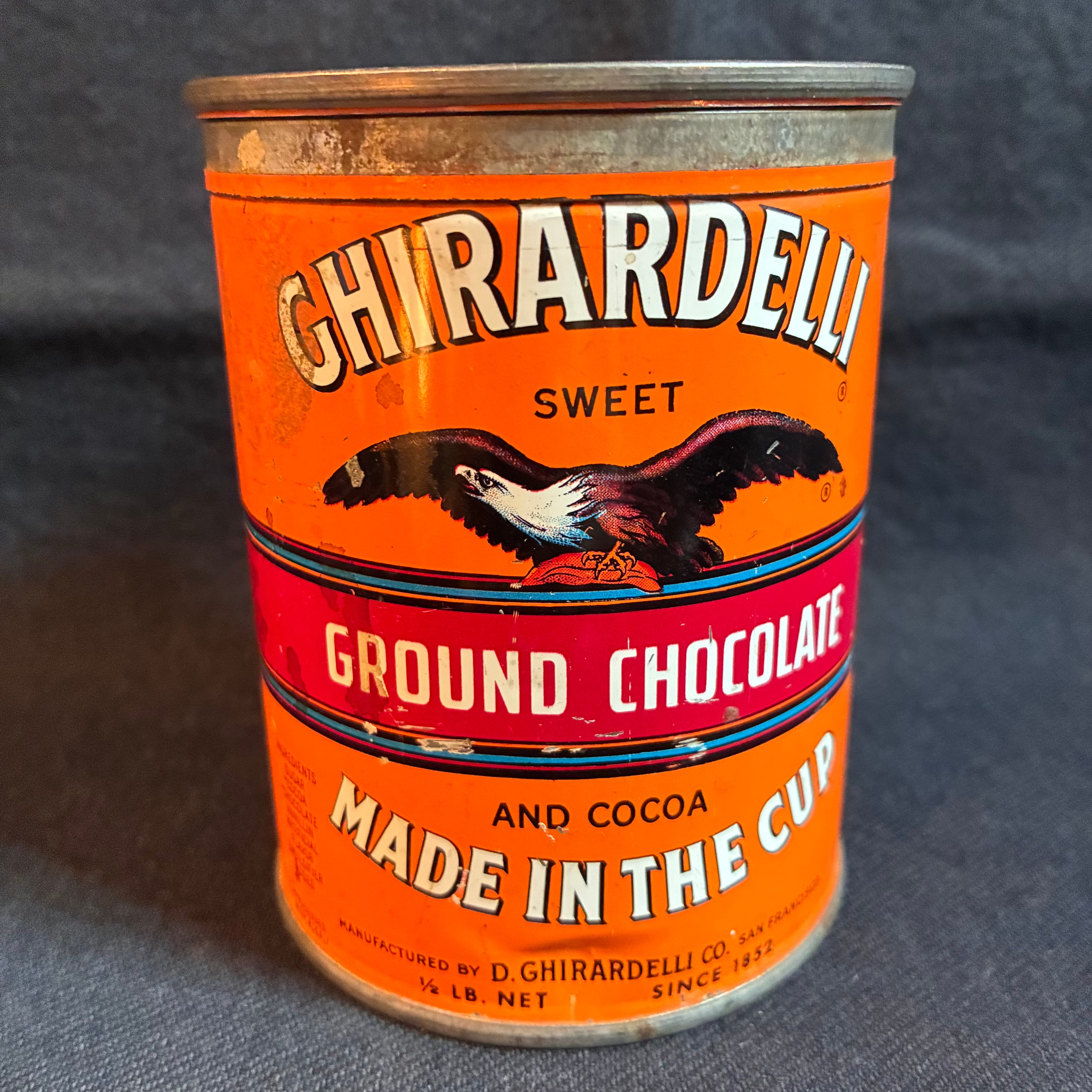 1940〜60's Ghirardelli チョコパウダー缶 T-458 | CANDY STORE ROCK