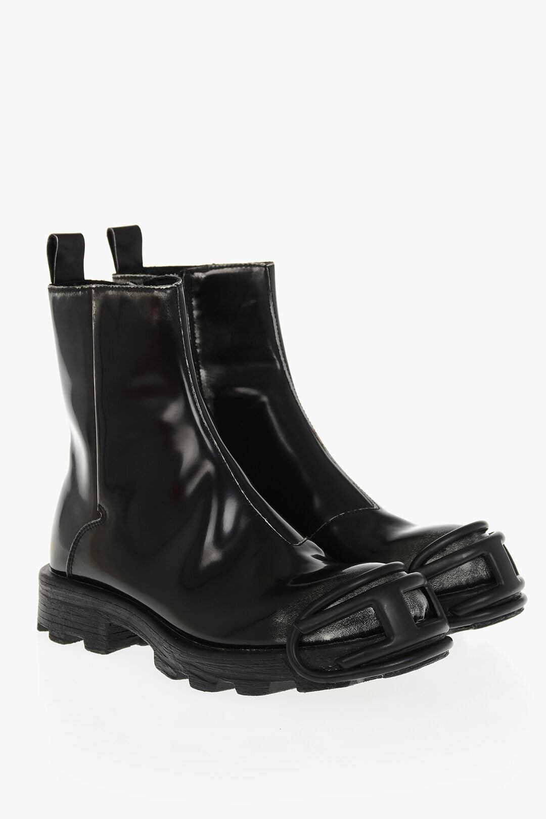 DIESEL ブーツ レザー・ラバー