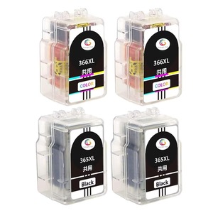 【在庫のみ】BC-365XLBKブラックx2 BC-366XLCL/3色カラーx2合計4個セット 詰め替え インクカートリッジ BC-365XL BC-366XLキャノン用詰め替えプリンターインク大容量 対応機種: PIXUS TS3530 補充インクタイプ 個別包装/国際認証 染料インクVincen-Ink