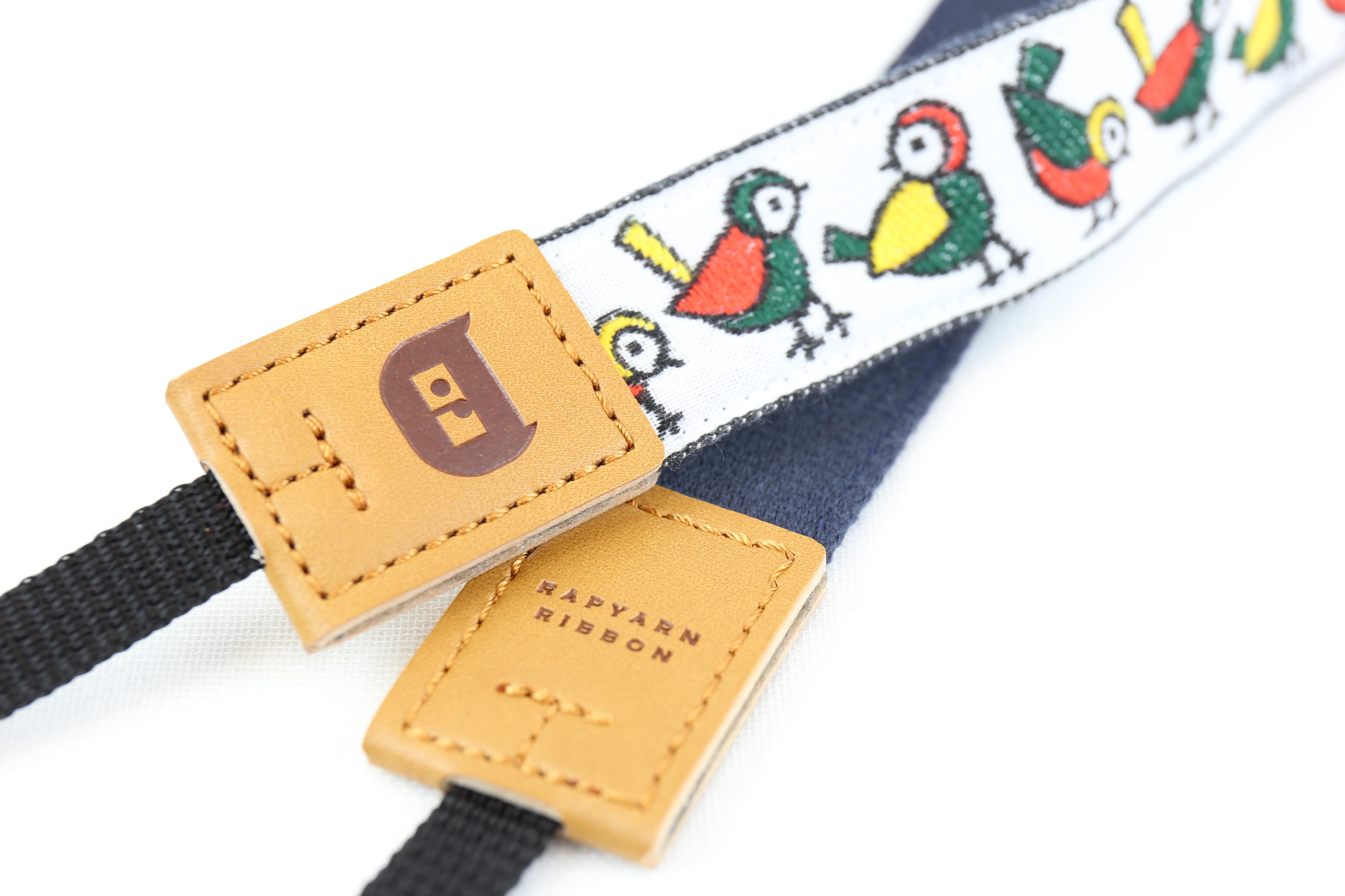 全3色 ことり柄 オリボンカメラストラップ | レピヤンリボン