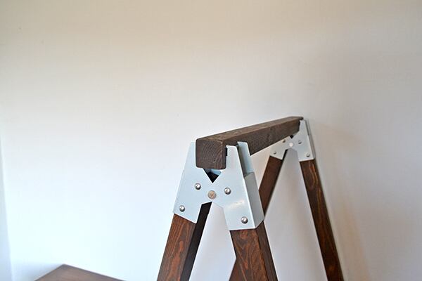 Sawhorse Table 120 Antique 2x2 木製脚 | Franck