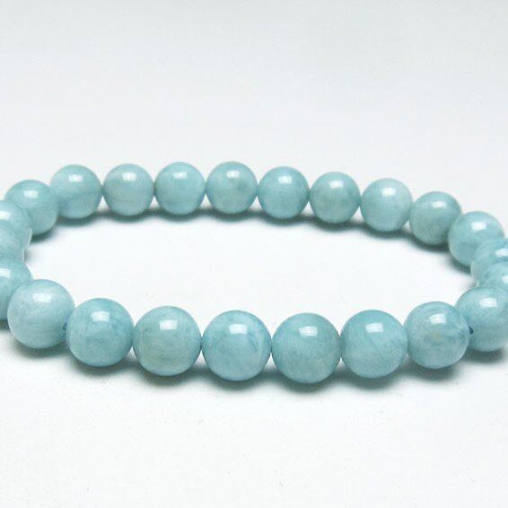 ラリマー ブレスレット 8mm 一点物  111-38306