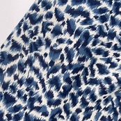 Leilian レリアン レオパード 長袖 ジャケット 上着 9/ブルー系 レディース