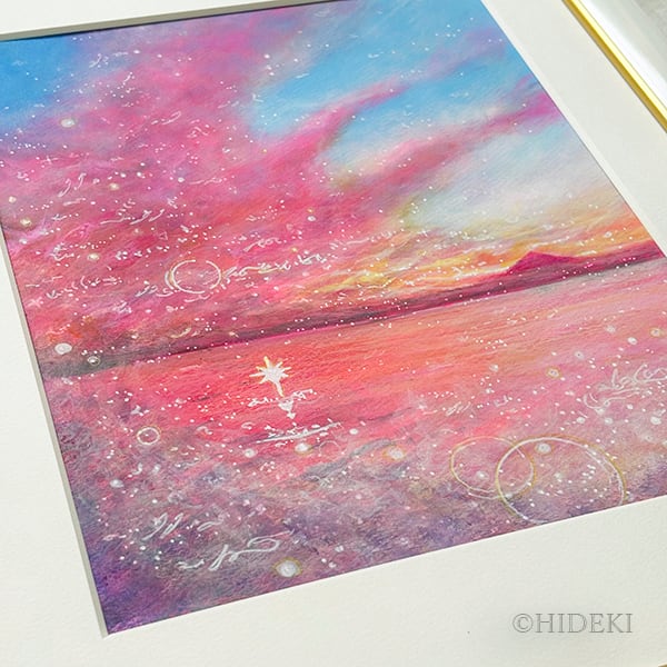 一点物】鳳凰の絵画｜海と空の煌めき「Stellar Grace」ヒーリング