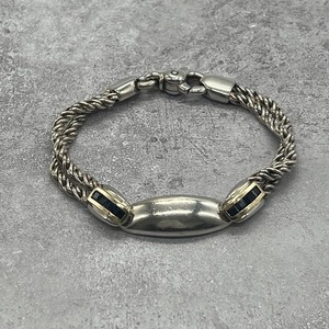 【希少】ティファニー TIFFANY ダブルロープ IDブレスレット コンビ