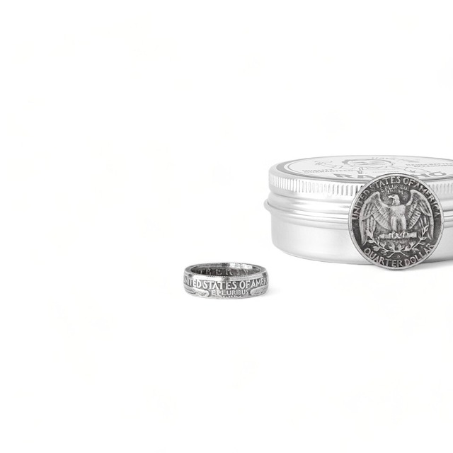 Quarter Dollar Coin Ring