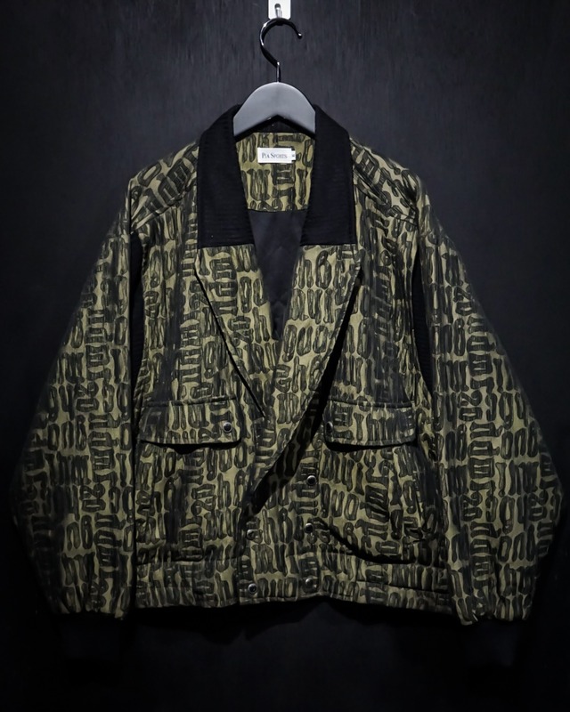 【WEAPON VINTAGE】Mysterious Pattern Vintage Short Jacket