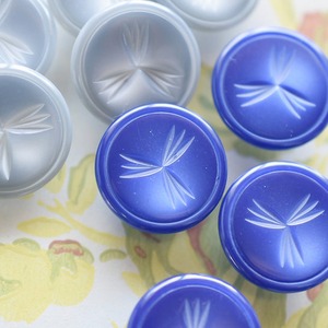 フランス カッティングブルーフラワー 22㎜