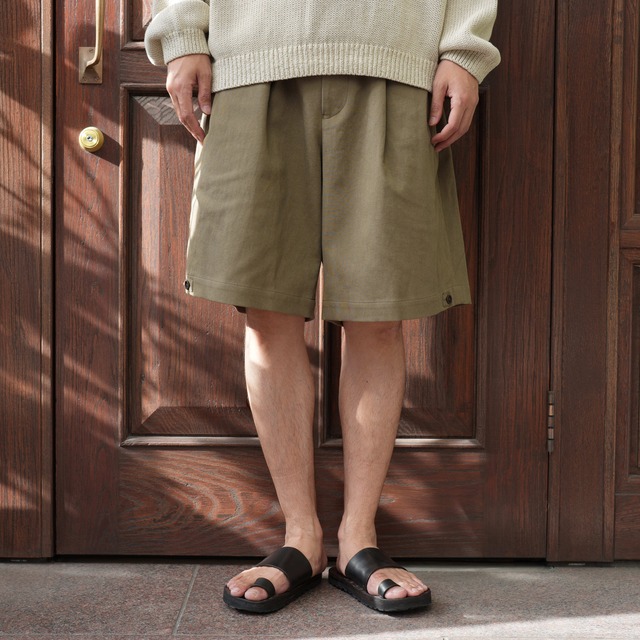 MAATEE&SONS for khaki "SHORT TROUSER ピケ" -KHAKI-