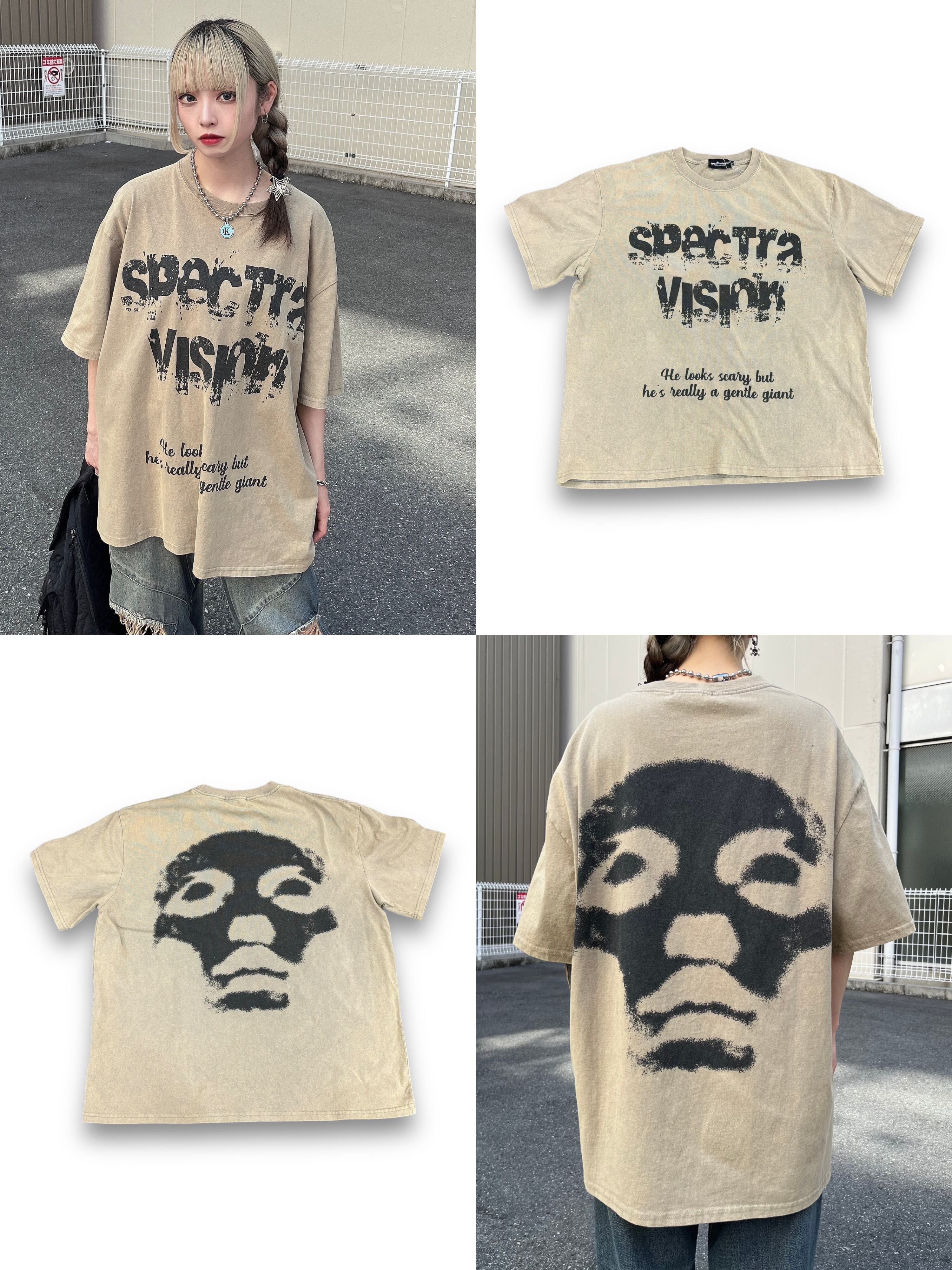 【spectraviewer 】vintage back skull design tee
