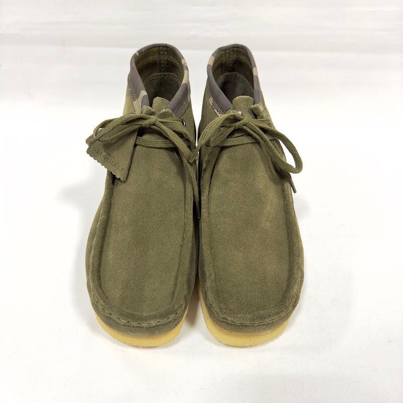 【未使用品】 Clarks Originals × CARHARTT WIP クラークス カーハート Wallabee Boot ワラビー ブーツ  ダークグリーン 27.5cm 迷彩