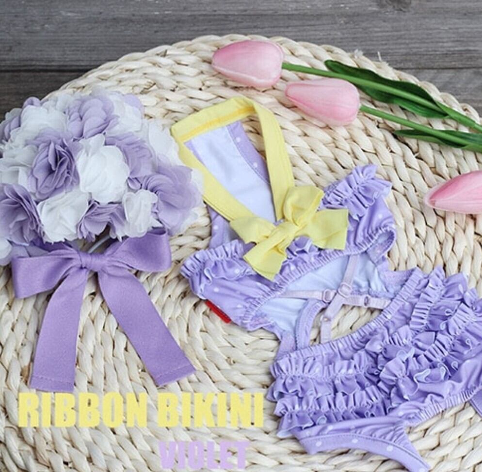 予約【HAPPYJJANGGU】RibbonBikini《Violet》