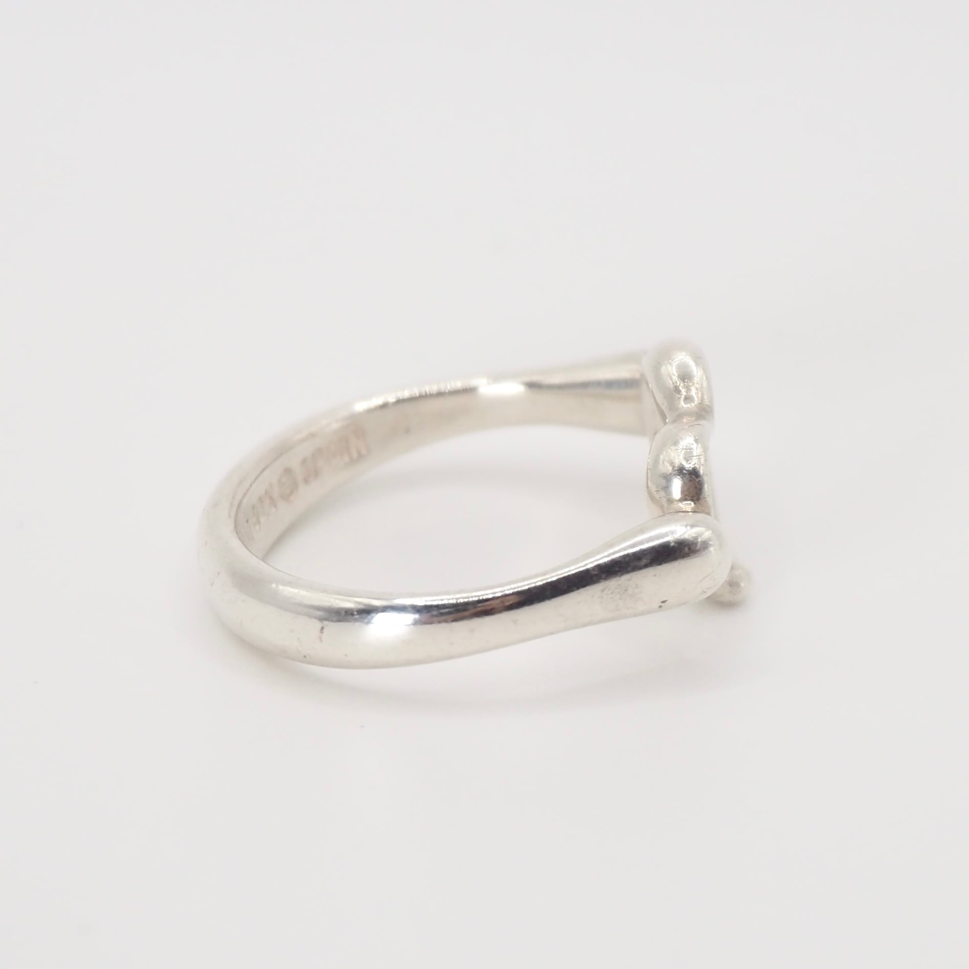 現行品】Tiffany&Co. 約12号 エルサペレッティ オープンハート リング