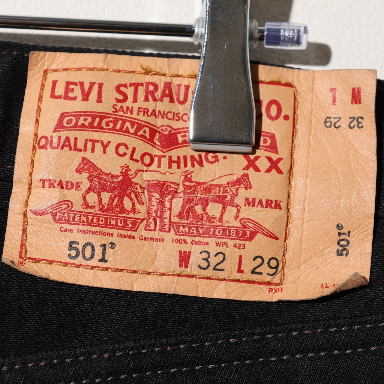 Deadstock 32×29 501-0660 ドミニカ製 Levi’s サルファーブラックデニムパンツ リーバイス