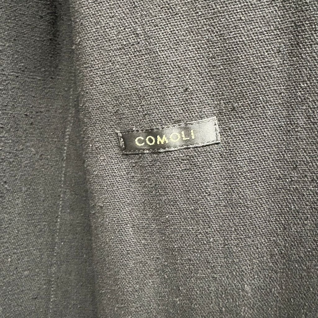 COMOLI コモリ 22SS シルクネップワークコート V01-04006 ブラック