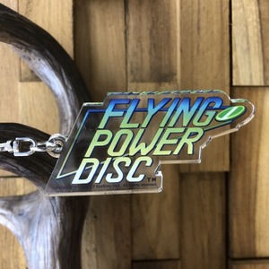 データイースト FLYING POWER DISC　アクリルキーホルダー ロゴ / ANIPPON