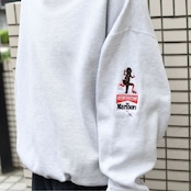 marlboro wide silhouette lizard embroidery sweat