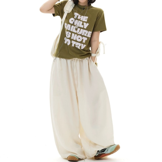 クラックレタリングビッグロゴTシャツ 3col R02547