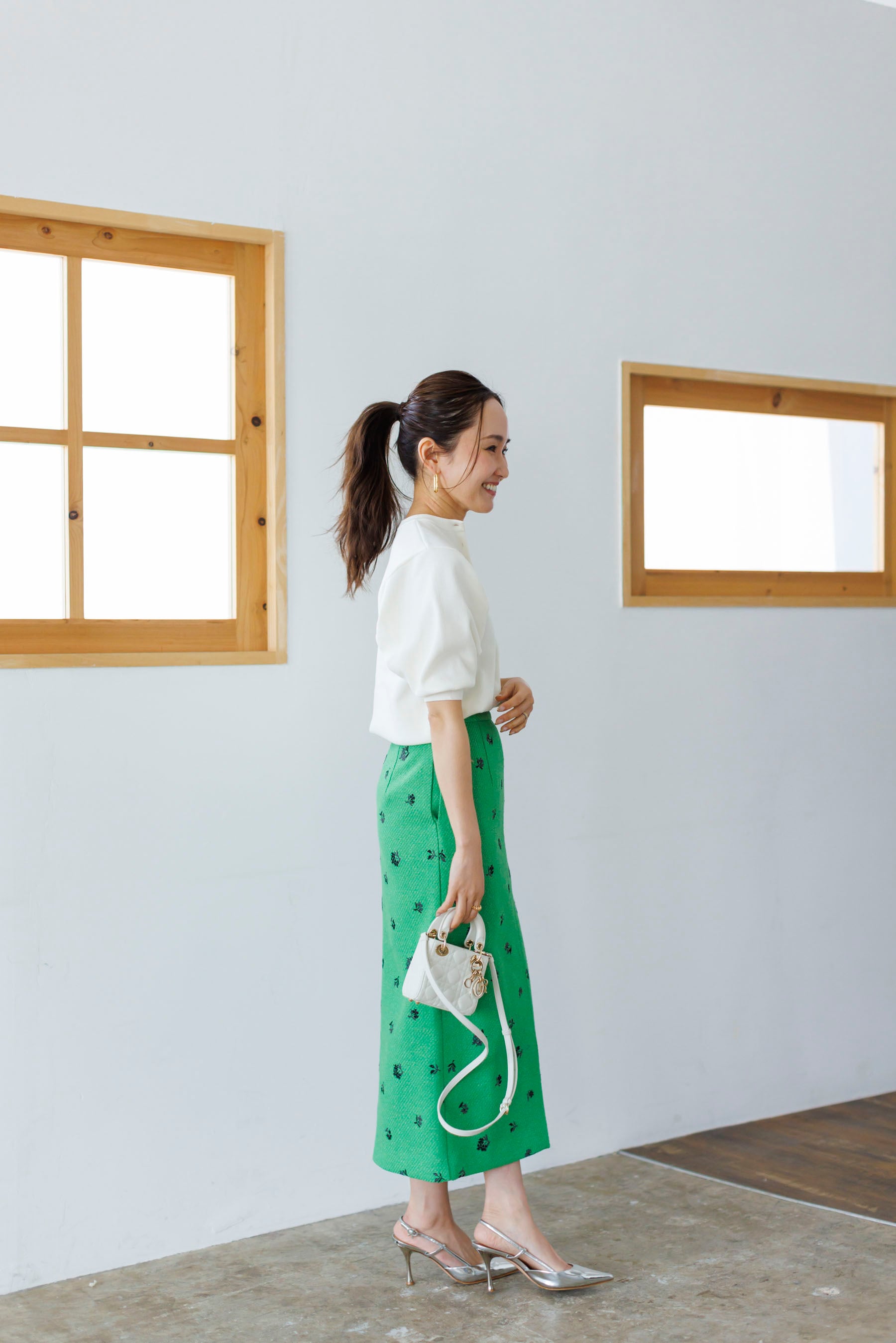 3/15(fri)21:00ーOriginal embroidery tweed skirt | Bluelea 