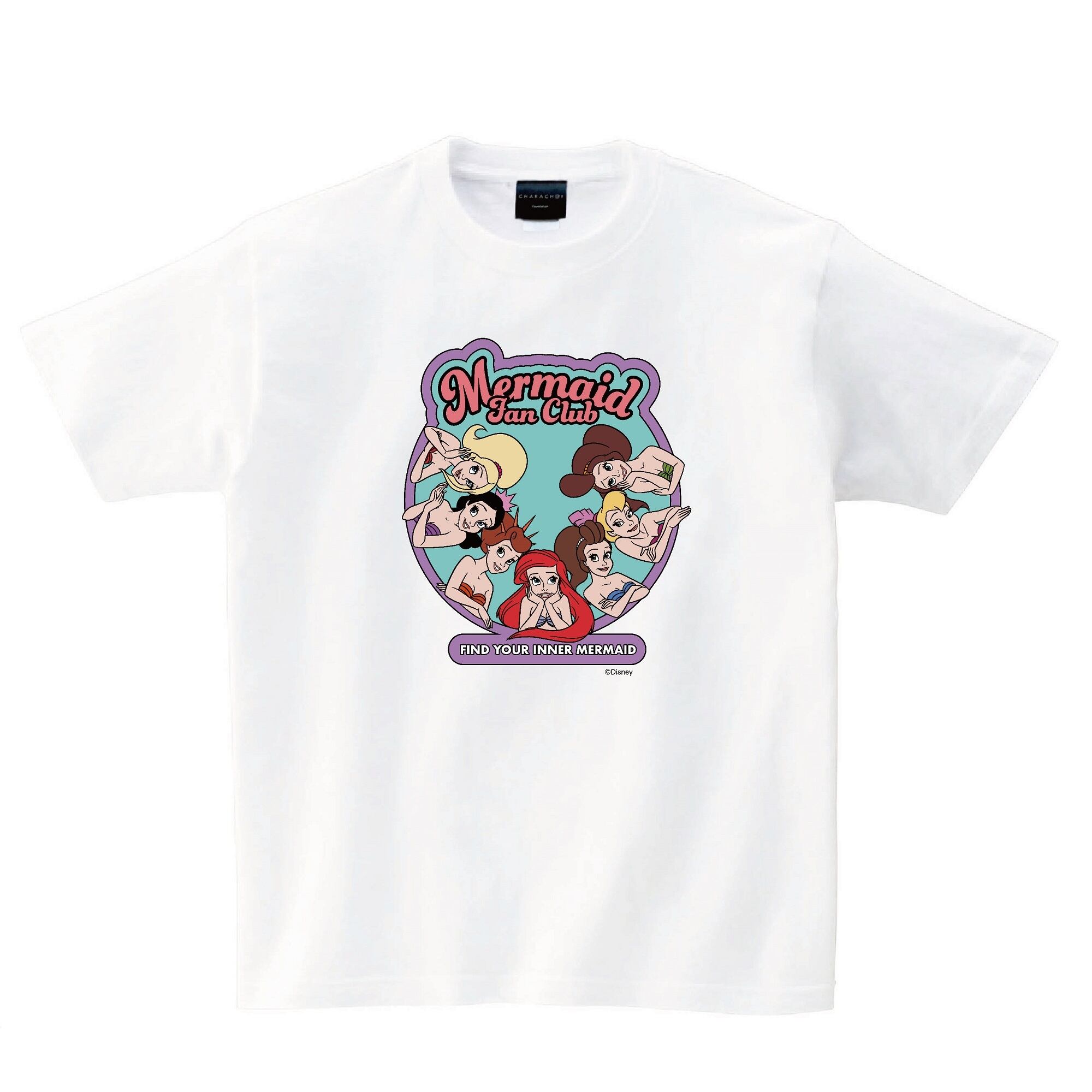 リトル・マーメイド/Mermaid Funclub/Tシャツ/ホワイト/CHDYST230609LM