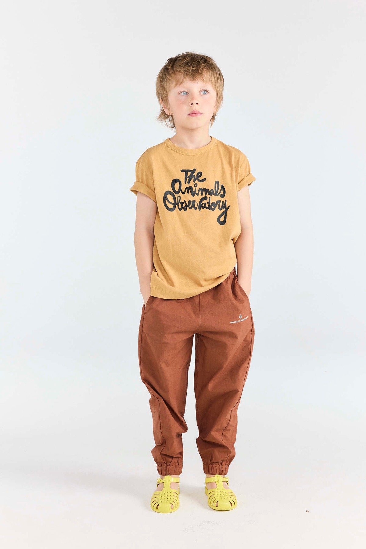 26SS】the animals observatory(TAO)ROOSTER KID T-SHIRT CAMEL(4y/6y 