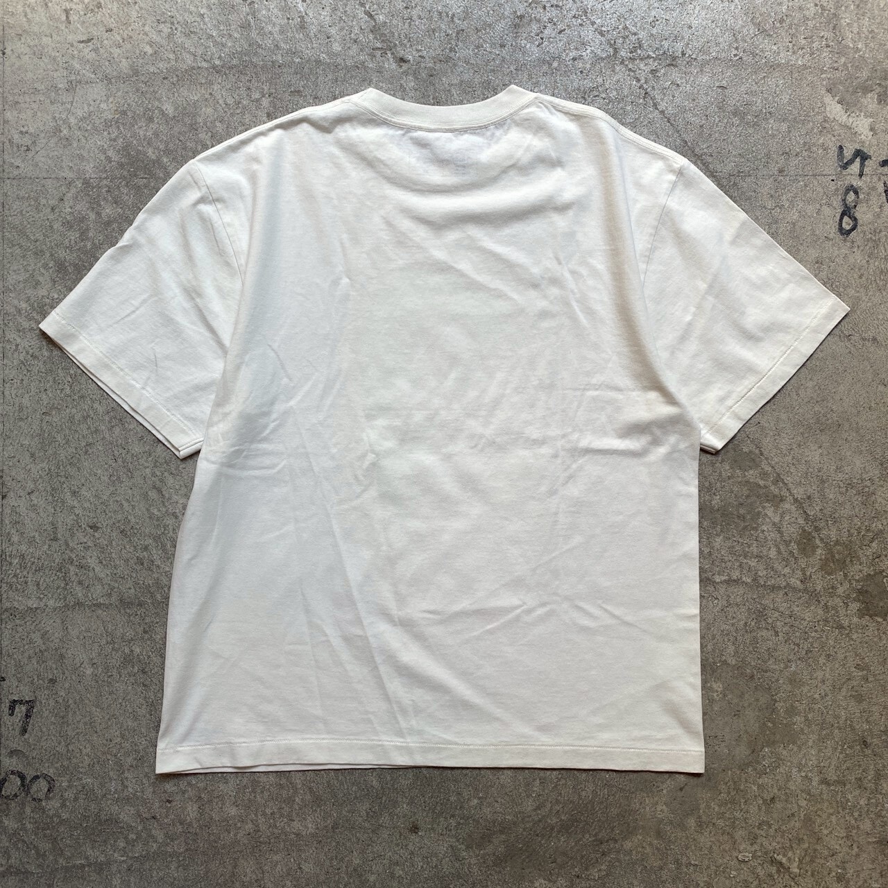 RIVERSIDE BASE 『 R.I.P. KING OF POP』FADE WASH T-SHIRTS FADE WHITE