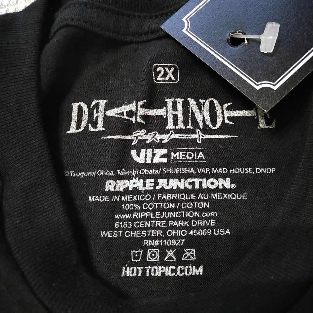 黑ミサグッズトレーナー新品 デスノート Tシャツ 2X 実寸はLくらい 黒 アニメT ミサ 未使用新品