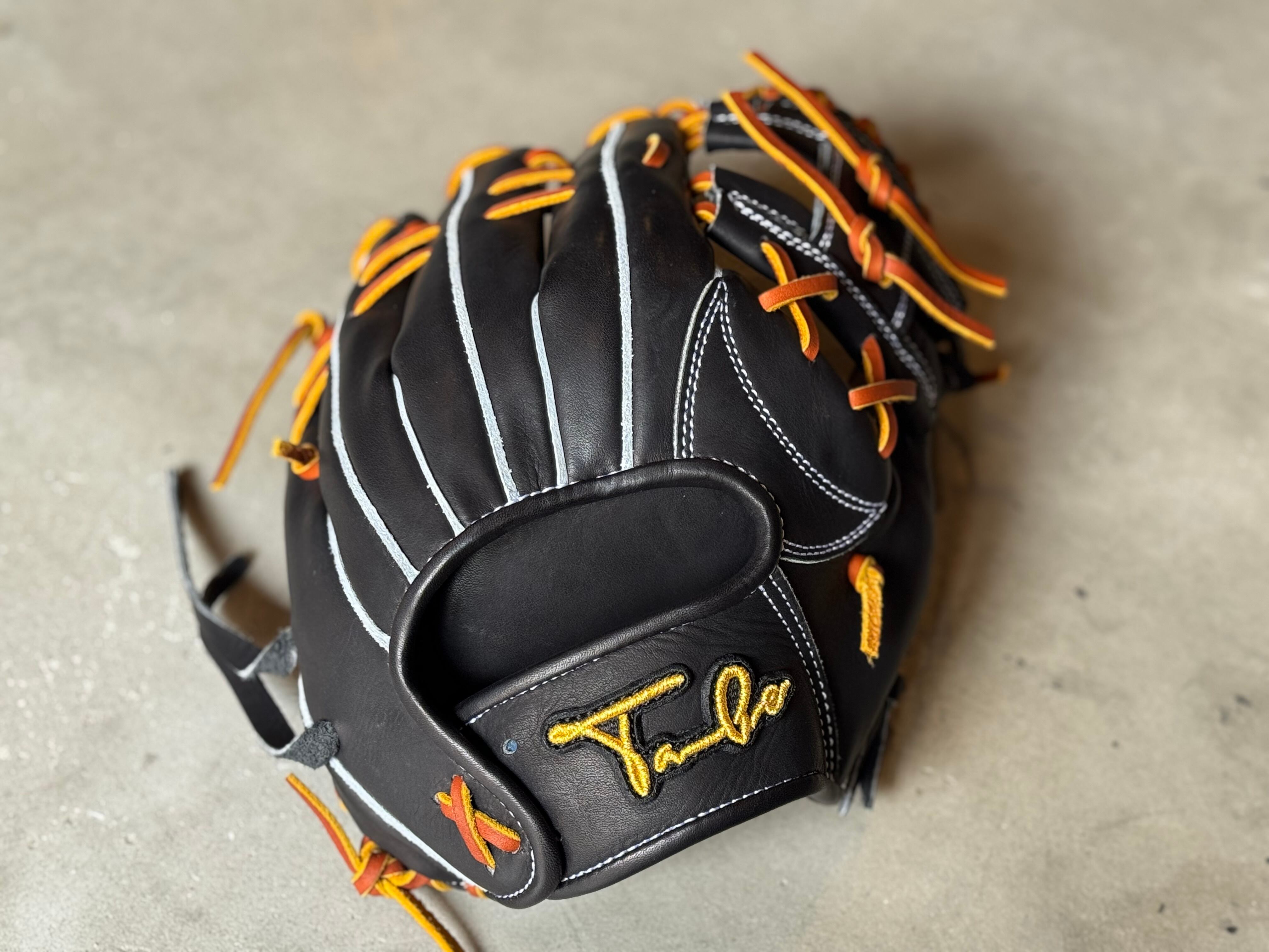 限定モデル【Take】硬式用グローブ 小指2本入れ 内野手用 ブラック