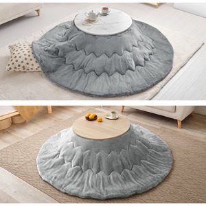 【完成品】 円形カジュアルコタツ＋うす掛け布団 2点セット こたつ2種x掛け布団5種 アイナ68メレンゲ 幅68cm