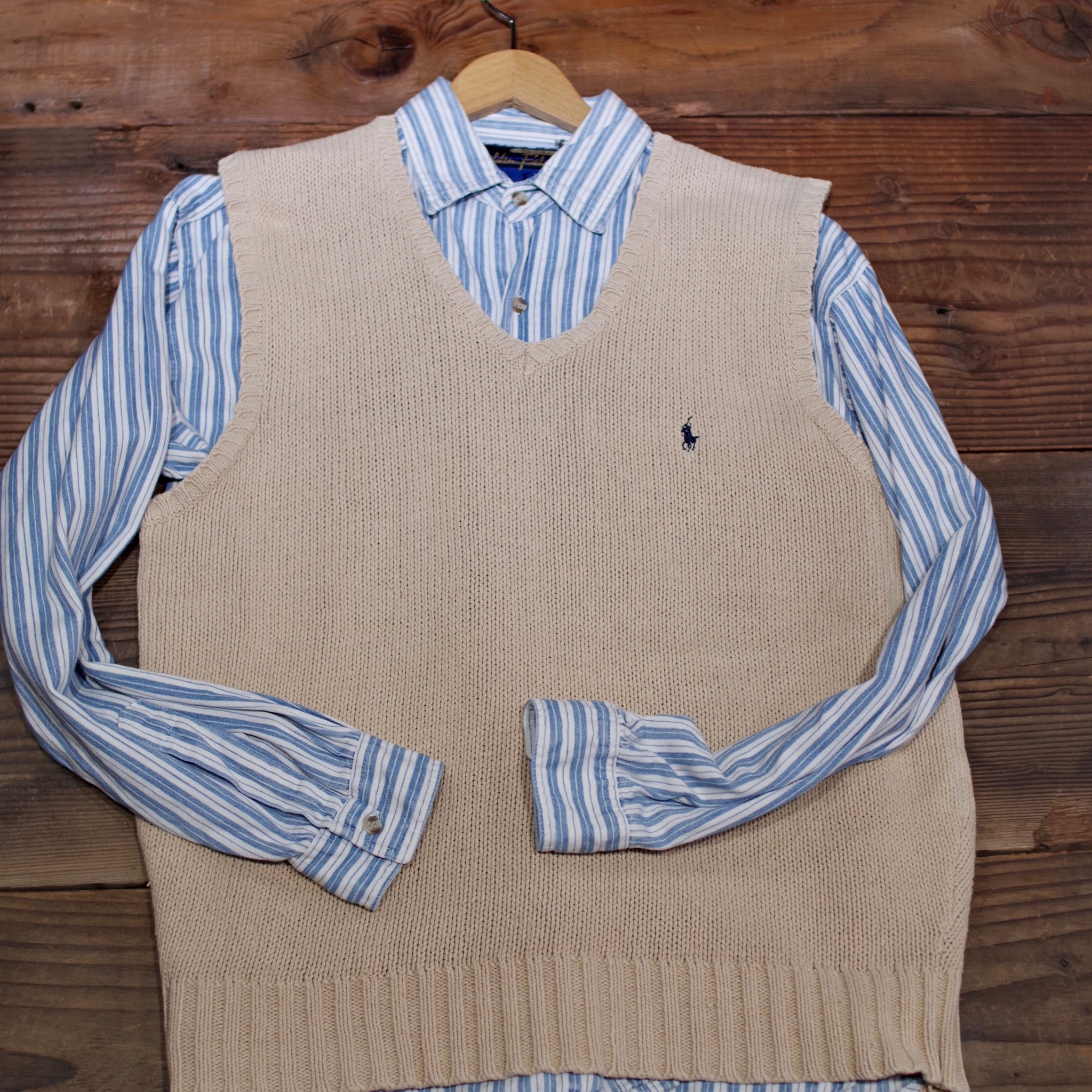 Ralph Lauren Cotton Knit Vest / ラルフローレン コットン ニット