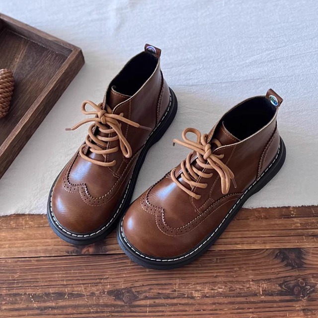 英国スタイルショートブーツ W0150