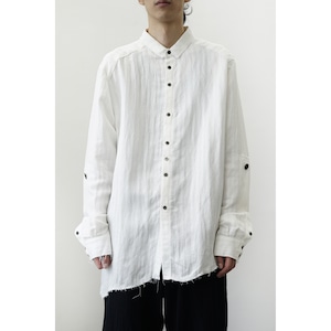 [kujaku] (クジャク) 2023SS anzu shirt (white)