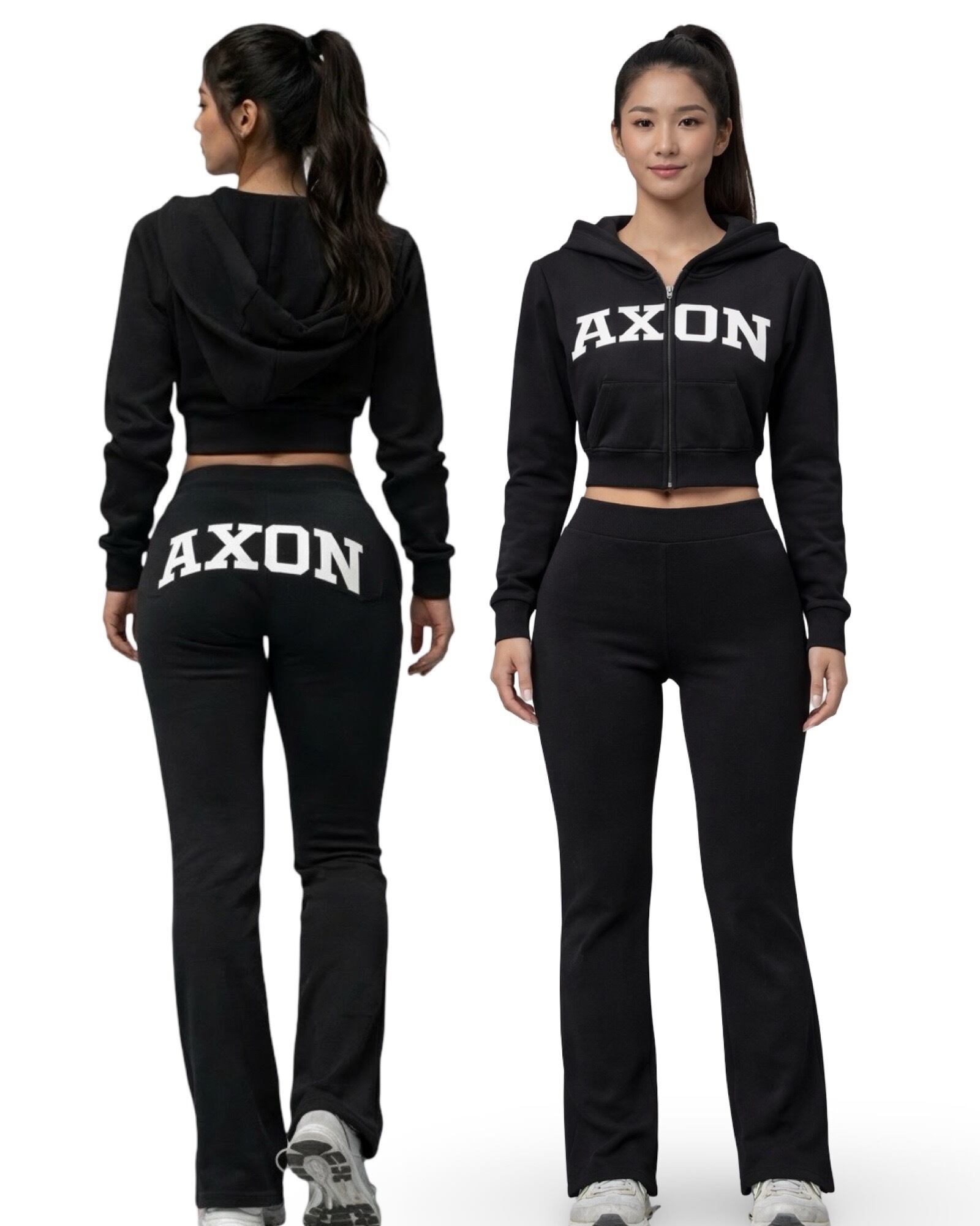 Be yourself　AXON　フレアパンツ　(ブラック)　S AXONフレアパンツ ブラック | Be yourself