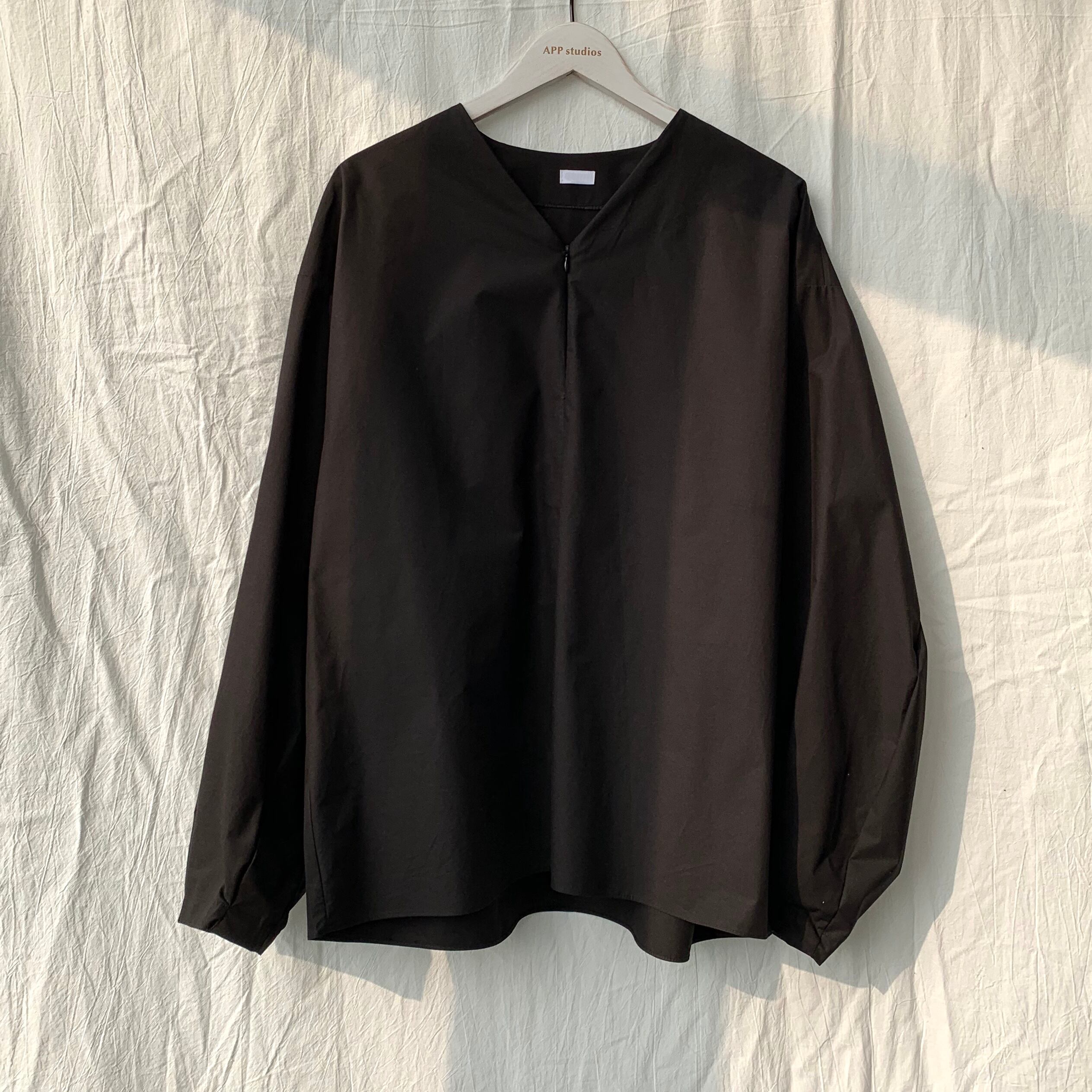 全2色 シャツ トップス ジップアップ 長袖 おしゃれ