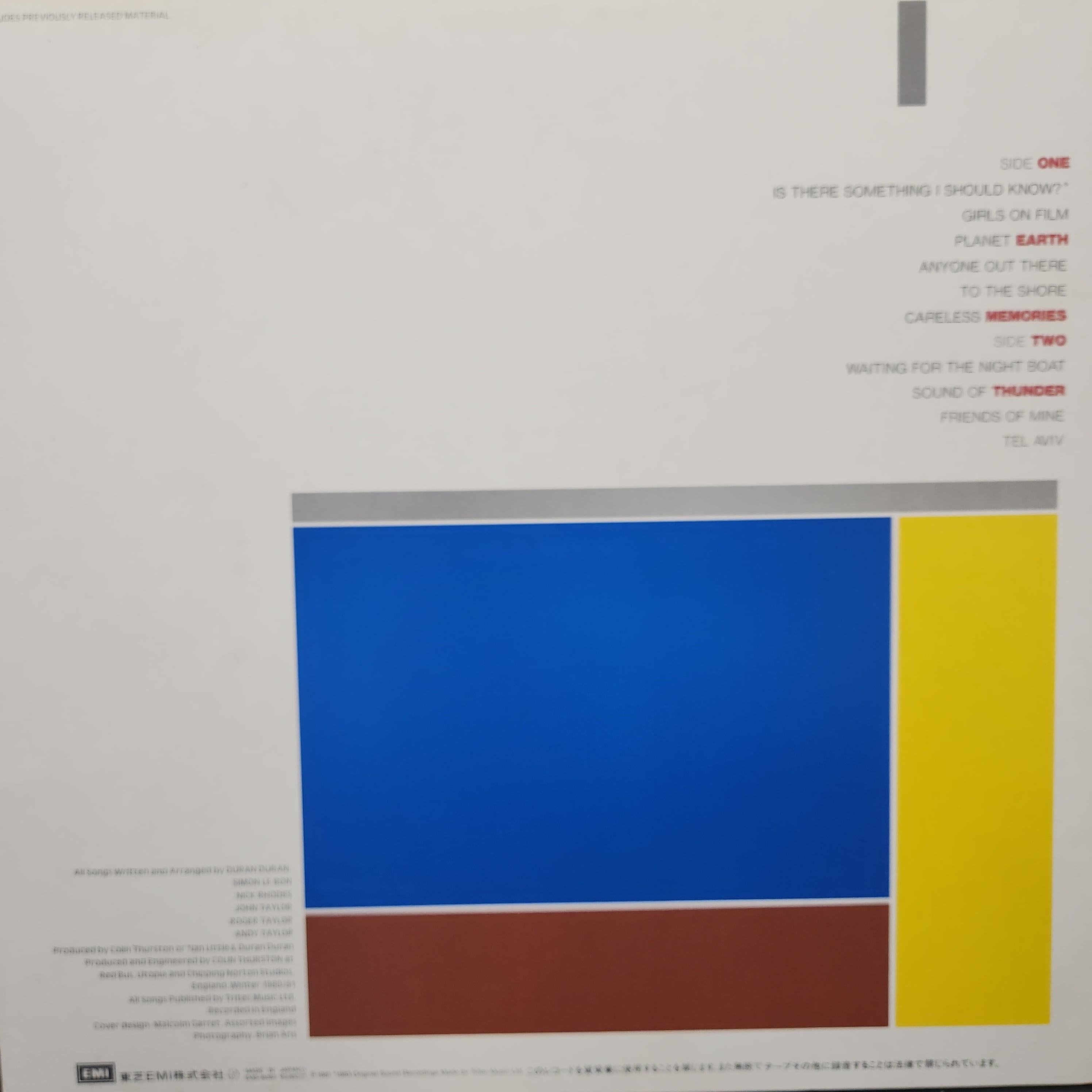 Duran Duran / Duran Duran [EMS-91062] - 画像2