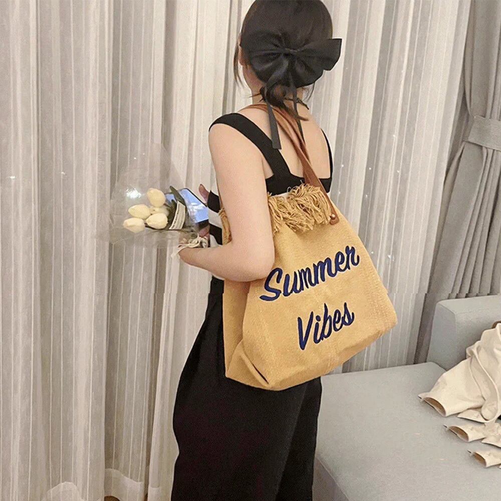 フリンジ トートバッグ レディース キャンバス 通勤 通学 大人 かわいい きれいめ おしゃれ カジュアル 大容量 A4 ロゴ 大人可愛い 大人女子