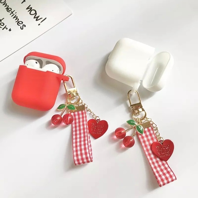 チェリーAirPodsケース【AirPods1,2】