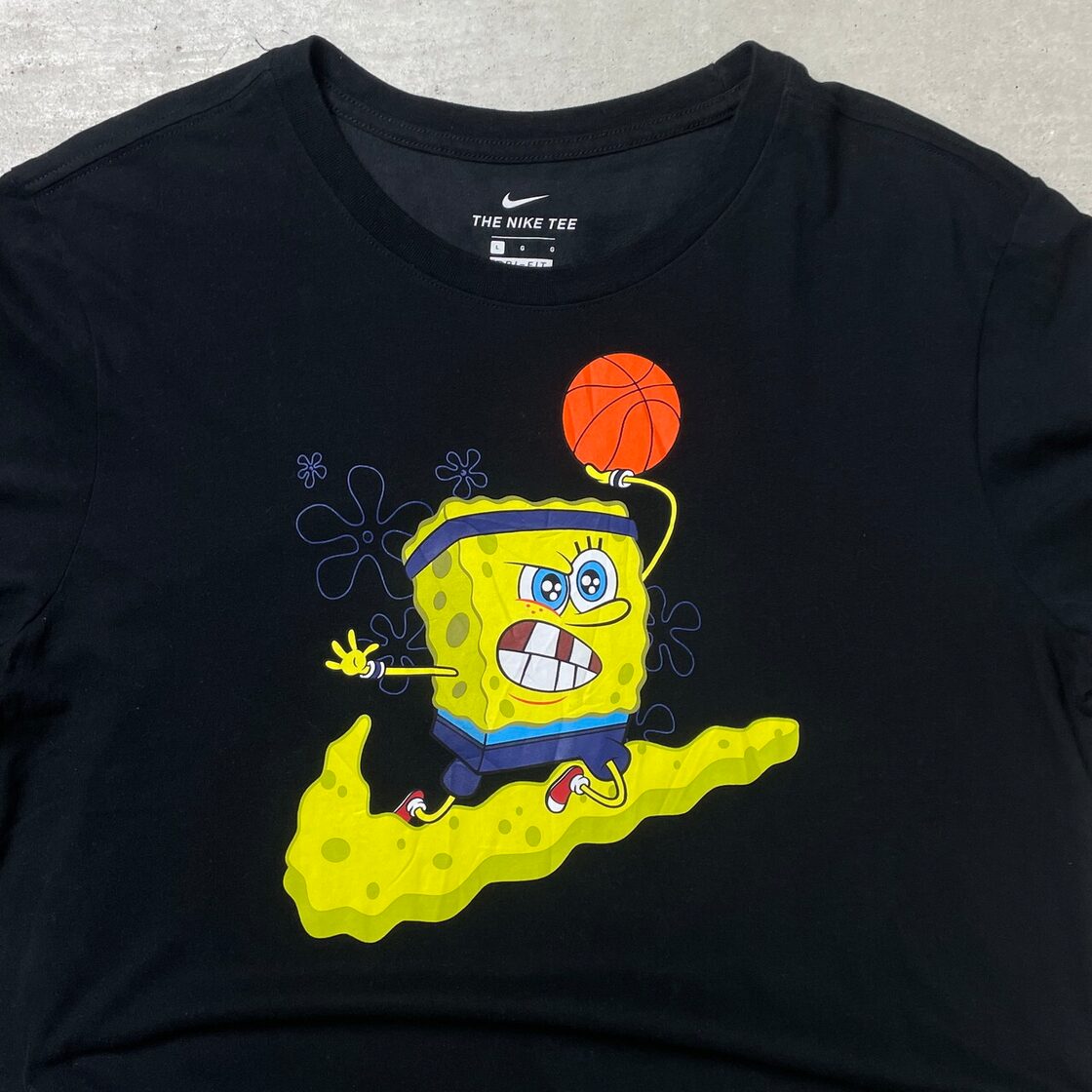 NIKE ナイキ DRI-FIT スポンジボブ キャラクタープリントTシャツ 
