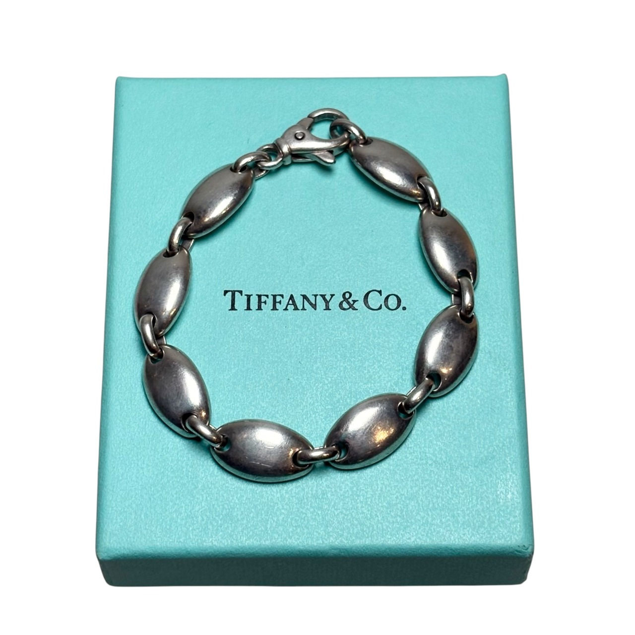 vintage TIFFANY silver “Pebble” link bracelet