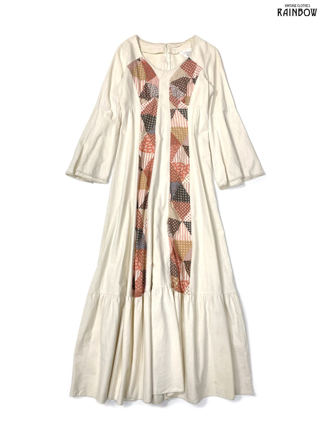 古着 GUNNE SAX ガニーサックス セーラーカラー レース 花柄 コットン