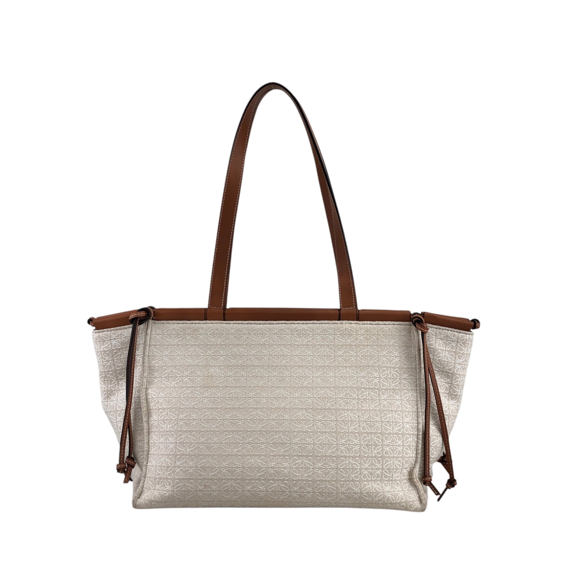 LOEWE ロエベ トートバッグ ベージュ ブラウン キャンバス CUSHION